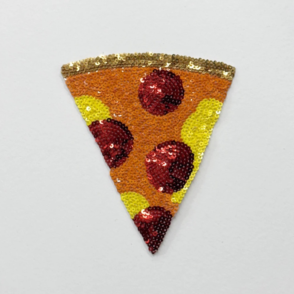 CJ Hendry 🍕 Bargain Bodega Sequin Patch Pepperoni Pizza Slice Limited Edition
